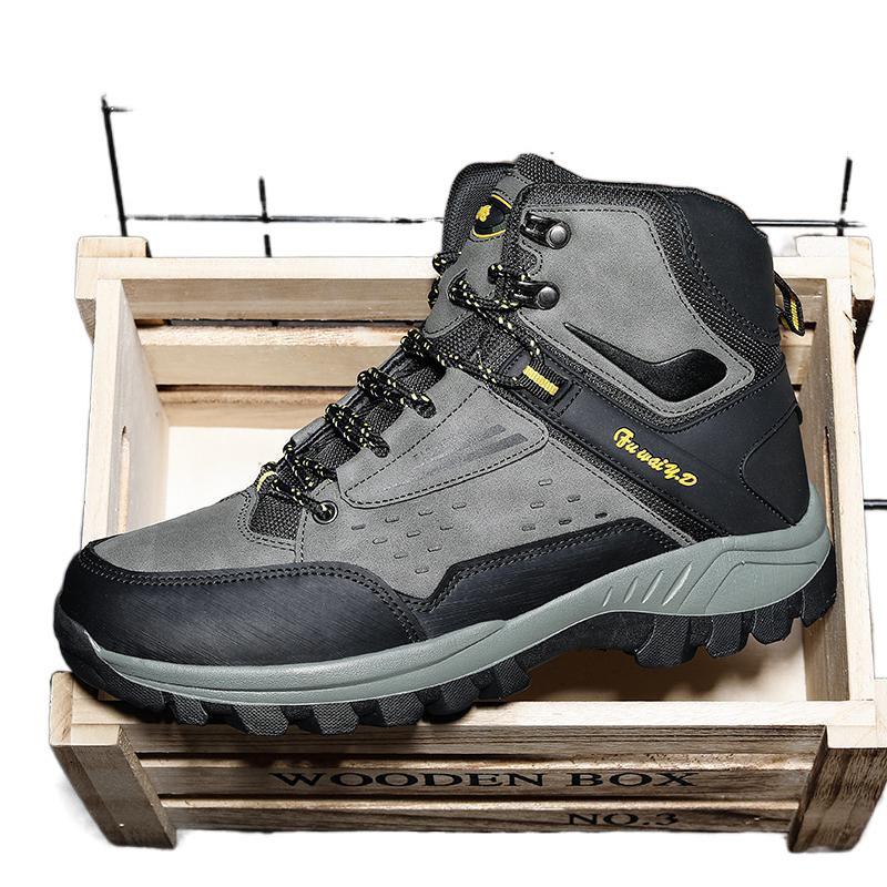 Herr Plus Size Högtoppade Varma Vandringsskor - Utomhus Vinter Gångskor