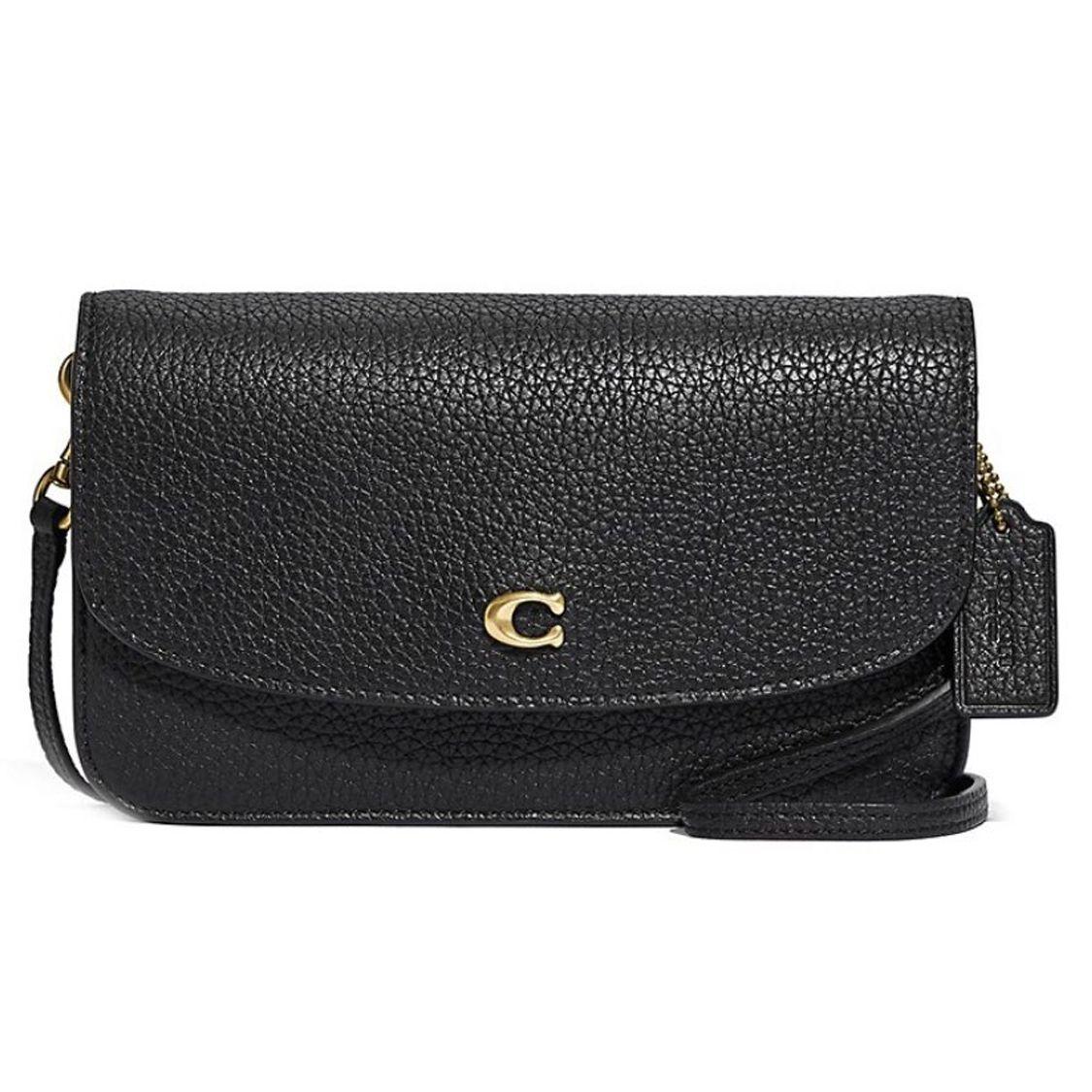 Coach Hayden C Flap Detachable Shoulder Strap Leather Crossbody Bag Women crossbody bag Black C4815-B4BK Basic Set (Bag+Dust Bag)