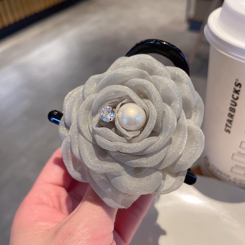 Kamelie Mittelgroße Hai-Haarklammer für Damen - Haarnadel und Kopfschmuck