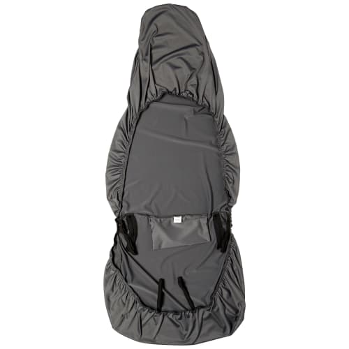 BONFORM Seat Cover, Skinny Knit, Light/Regular Car, Fully Washable, Water Repellent Material, Stretchable Fabric, Front-1, Gray 4040-10GY