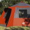 Cabin Tent 12 Person Gray and Orange 500 x 500 x 294 cm