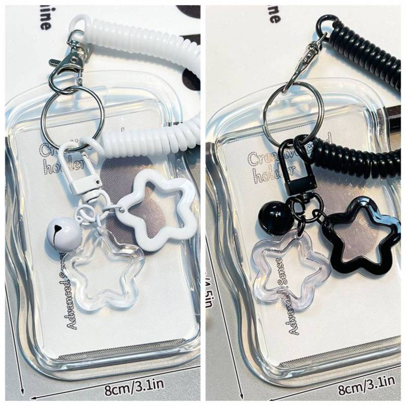 Binder Photocard Holder Cute Keychain Photo Card Case Idol Cards Collect Book Picture Frame Photocard Stuff