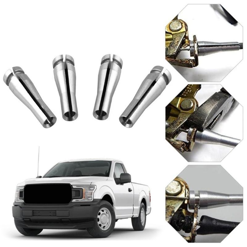 Rear Door Cable Repair End Kit, 4pcs  Aluminum Repair Ends for F150 F250 F350 1992-2009 and E150 E250 E350 1992-2014 Door Service Hardware