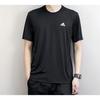 adidas T Shirts Men's Black Crew Neck Moderate Straight Fit AZ4076