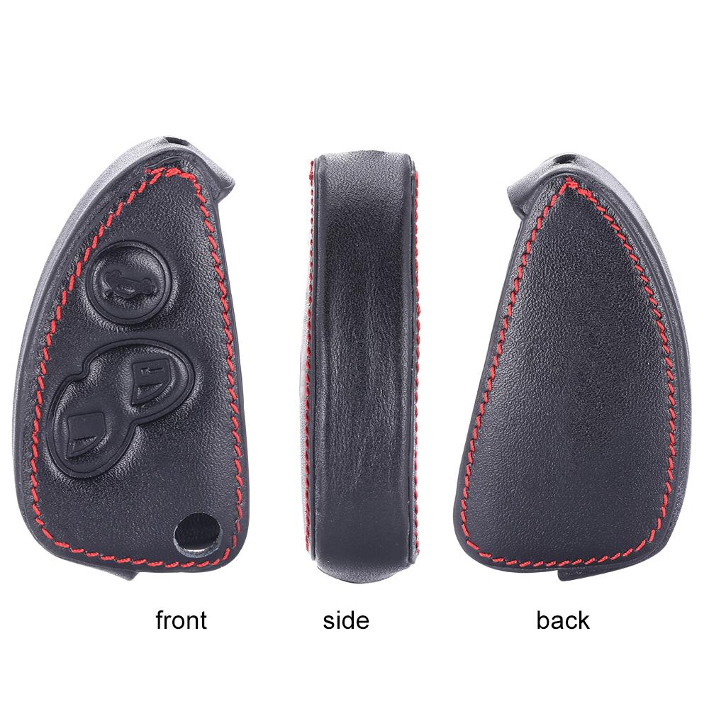Copri Custodia Portachiavi Auto in Vera Pelle Per Alfa GT JTD TS Romeo 147 156 166 Portachiavi Pieghevole a Flip Cover Guscio Telecomando Accessori
