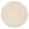 VidaXL Pouf fait à la main en macramé 45 x 30 cm Coton