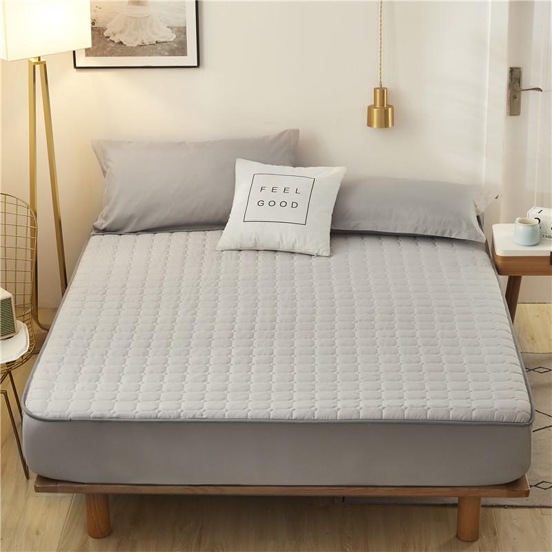 1 pz Coprimaterasso trapuntato Lenzuolo con angoli Copertura per letto di casa con elastico Antiscivolo Per arredamento camera da letto Senza federa
