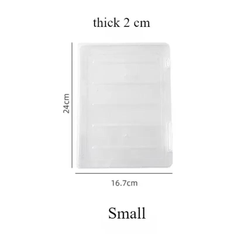 A4 File Storage Box Transparent Double Buckle Plastic Archive Box Waterproof and Dustproof Graduation Certificate Material Box