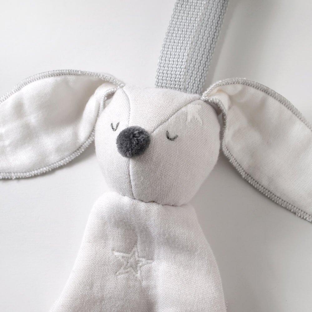 10mois Fluffy Gauze (6-Layer Gauze) Mini Me Baby Toy, Gray, 21251032