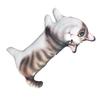 Cotton Cat Printed Throw Pillow Soft and Comfortable Toy Cushion with 3D Eyes Present for Girlfriend Home Decor