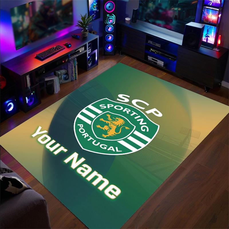Crystal Velvet Rug Sporting CP Print Custom Name Text Floor Mat Home Decor
