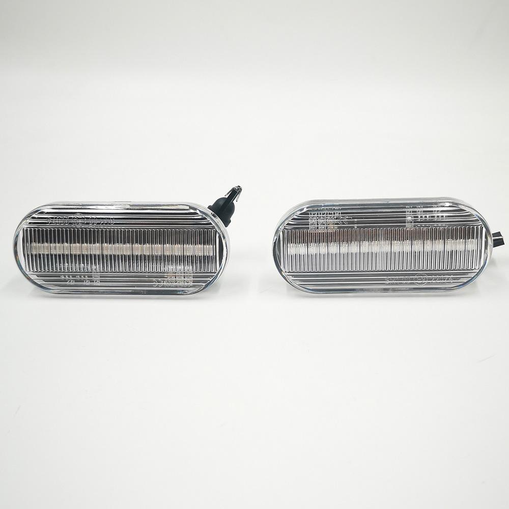 2 Stück LED Dynamische Seitenmarkierungs-Blinkerleuchte Sequenzielle Blinkerleuchte für Volkswagen VW Bora Golf 3 4 Passat 3BG Polo SB6