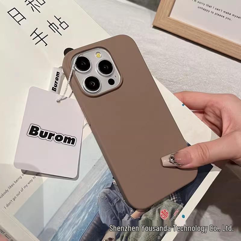 

Ultra-Thin Liquid Silicone Case for iPhone 16 Pro Max - High-End Solid Color Protective Cover iPhone 13 Pro