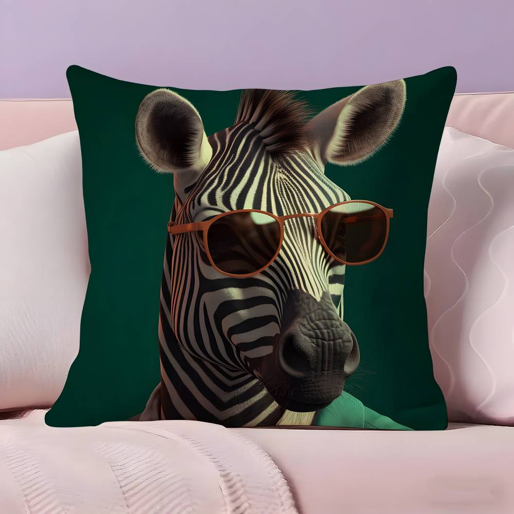 Vibrant Animal Bubble Fashion Tiger Pillow Case  Ultra Soft Skin Friendly Fabric Cloud Like Comfort & Concealed Zipper