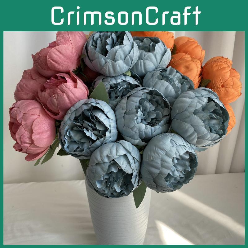 Pivoňková umělá kytice se 7 hlavami pro vnitřní a venkovní dekoraci a dárkové události