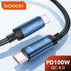 100W PD C-C Cable, USB-C Fast Charge & Data Transfer Cord for Laptops, Phones, Tablets