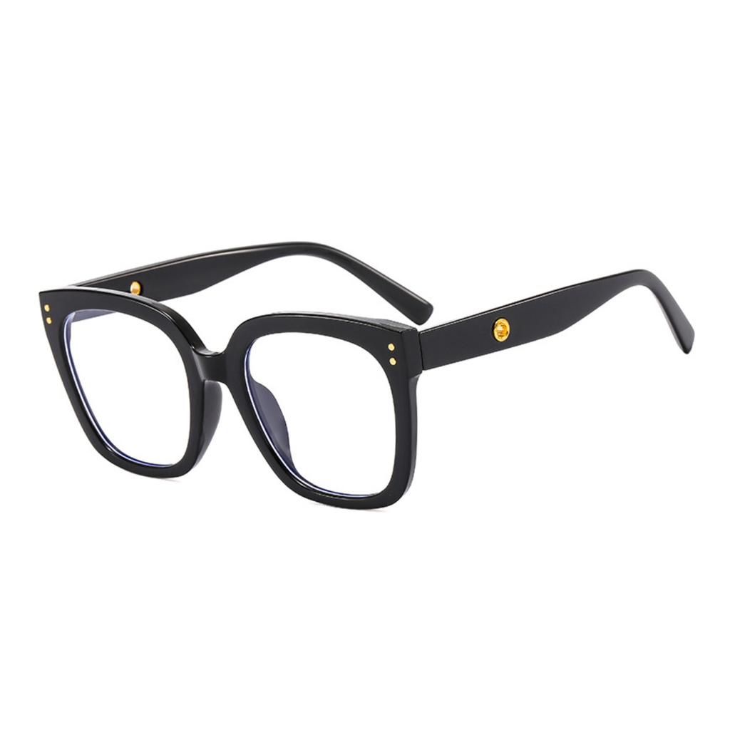 Fashion Square Clear Glasses Women Anti Blue Light Computer Eyewear Optical Spectacles Men Rivet Frame