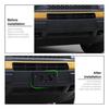 Black Front Bumper License Plate Mounting Bracket Covers For Bronco Sport +