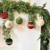 12pcs/set Sparkling Christmas Ball Ornaments 8CM Xmas Window Decor  Festive Decoration