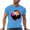 Lesbian Yin Yang Cat T-shirt cute clothes Blouse heavyweights big and tall t shirts