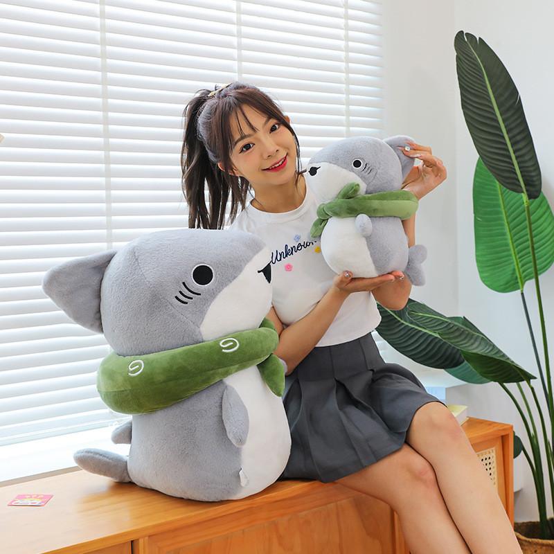 Outing Plush Shark Toy Cute Cartoon Girl Child Birthday Holiday Gifts Dolls