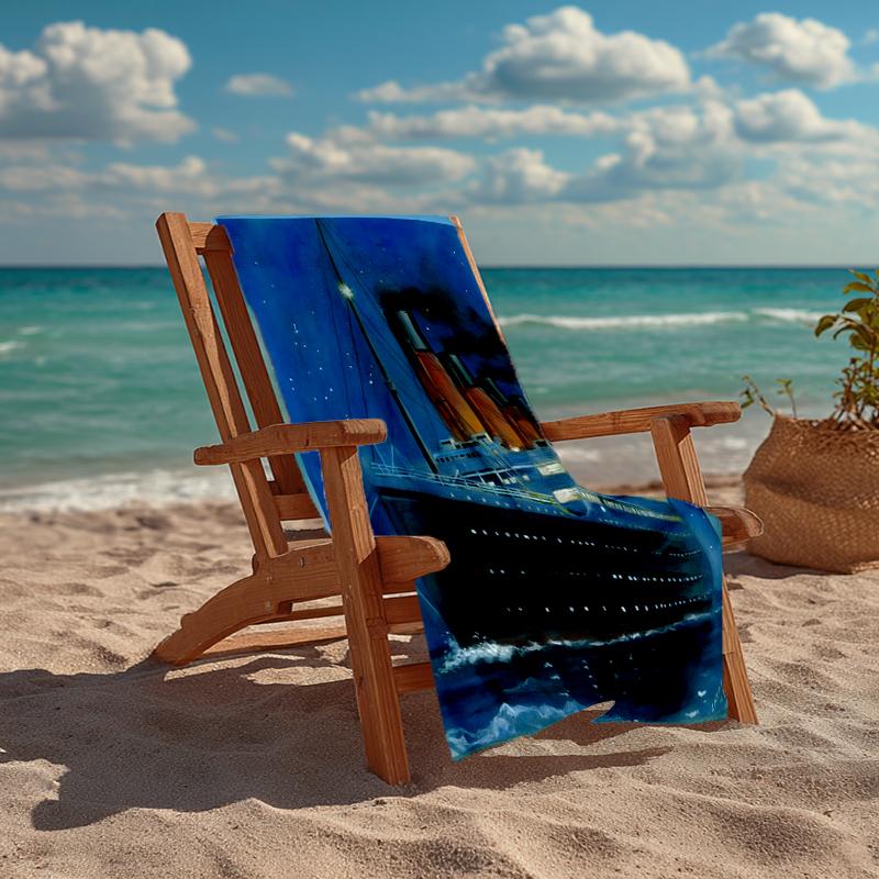 Titanic Fashion Beach Towel: Ideal for Summer Adventures Soft, Absorbent and Quick Drying Suitable for Swimming and Bathing