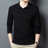 Lapel Collar Long Sleeve Men's Top
