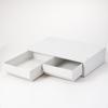 MUJI Recycled Polypropylene Small with Two White 37cm W x 26cm D x 9cm 84799679 Organizer, Wide, Small, Drawers, Gray, Approx. H,