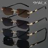 Lot de 3 Lunettes de Soleil Rétro en Métal pour Hommes Femmes Tendance Mode Lunettes d'Été Décontractées Fête de Rue