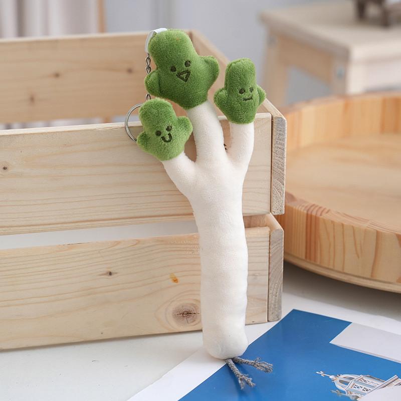 Doll Plush Creative Machine Vegetables Cute Broccoli Onion Ginger Garlic Gift Keychain