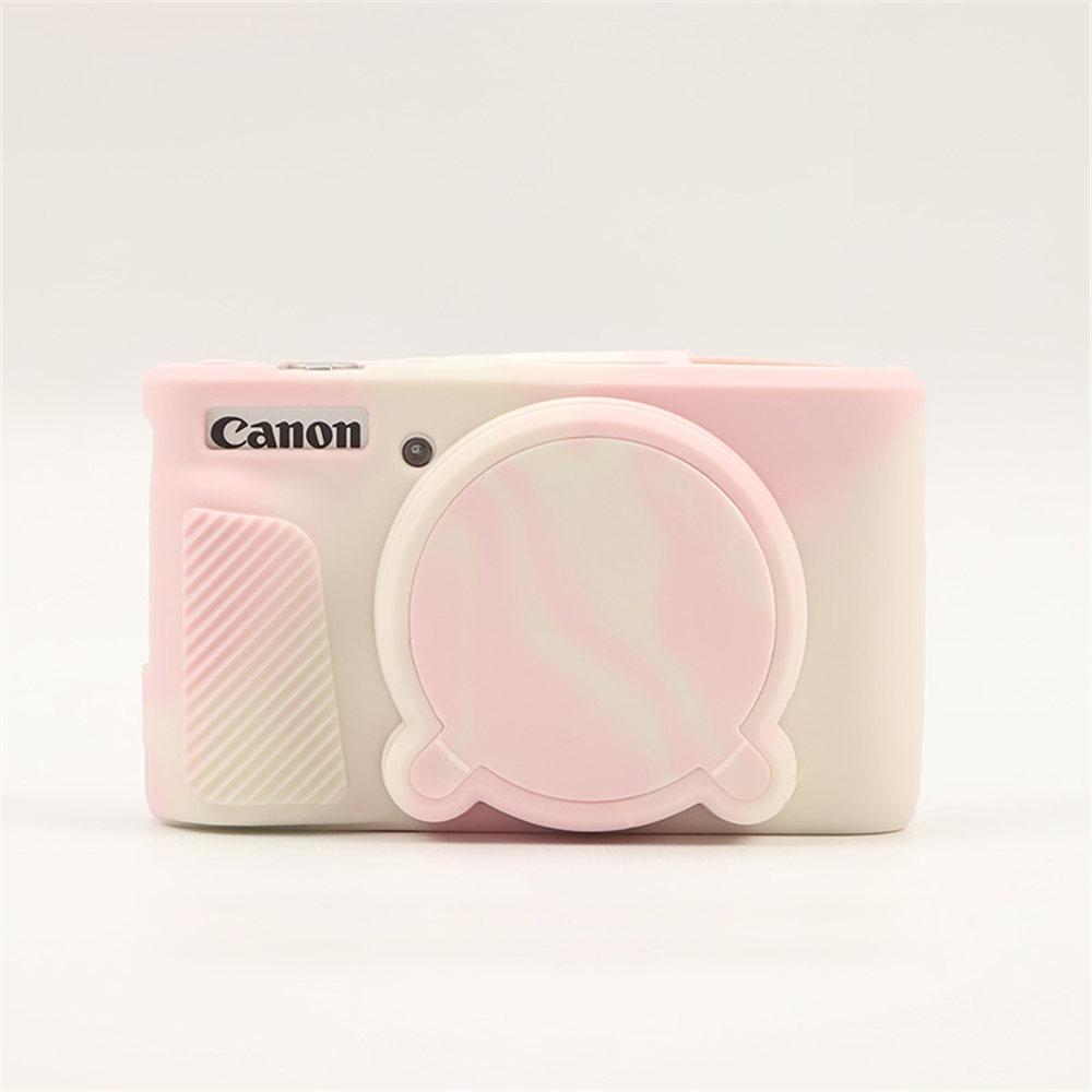For SX740HS SX730HS Soft Rubber Silicone Case For Canon PowerShot SX740 HS SX730 Armor Body Cover Skin With Len Protector
