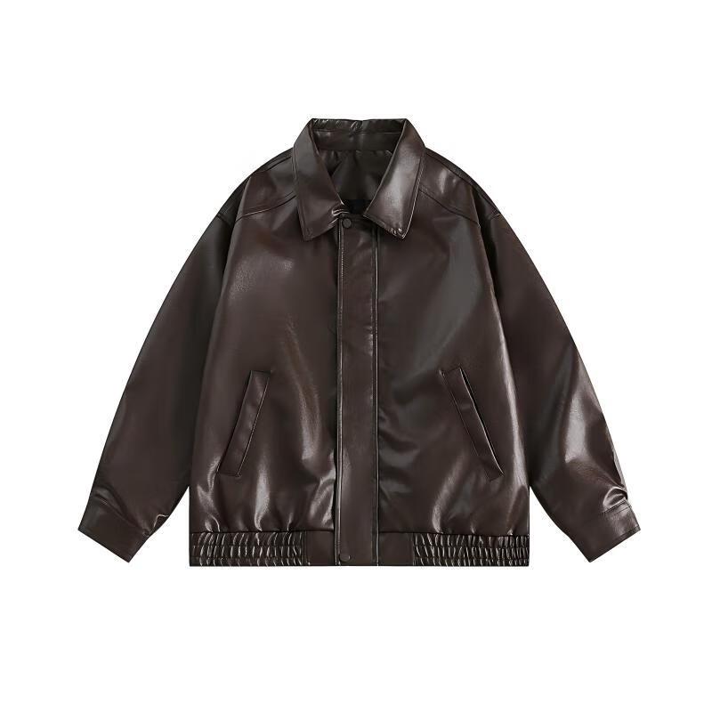 Men's American Retro PU Leather Jacket