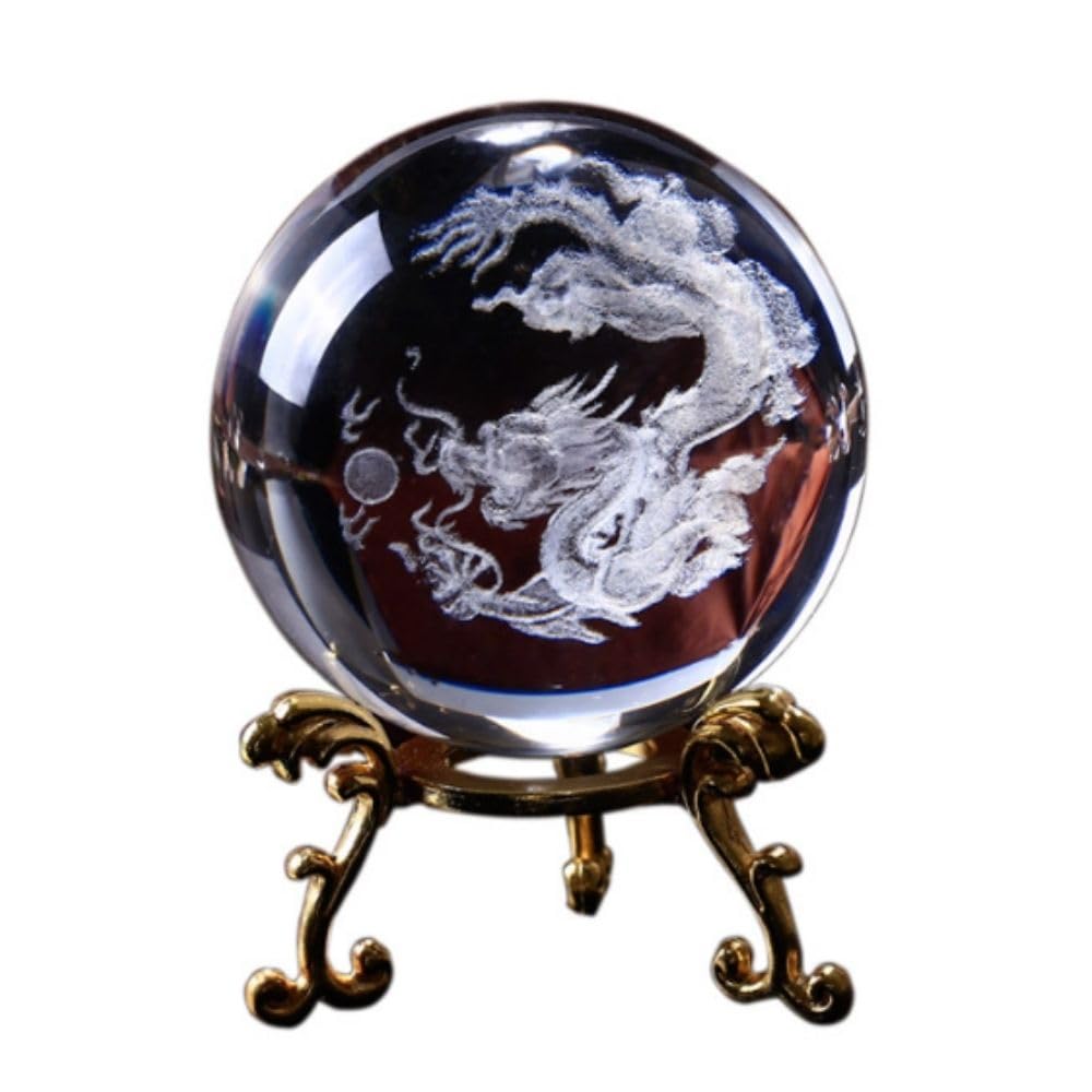 

by a Feng Shui PLEAVIT Dragon Ball Feng Shui Crystal Dragon Lucky Charm for Entryway Good Fortune and Wealth [Supervised Advisor] Figurine, Figurine,
