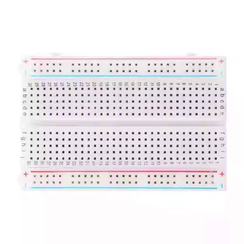 Mini bread-shaped experimental board, 400 holes/830 holes, can be combined and spliced, suitable for electronic development DIY.