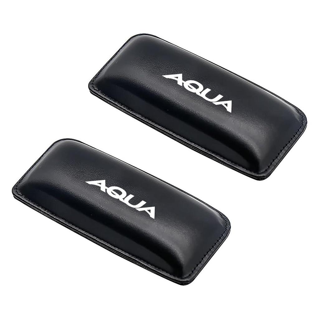 AQUA Car Logo Knee Pads for Nissan Aqua NHP 10 Seat Fatigue Armrest Armrest Knee PU Memory Cotton Interior Parts Series, Driver's Cushion, Relief,