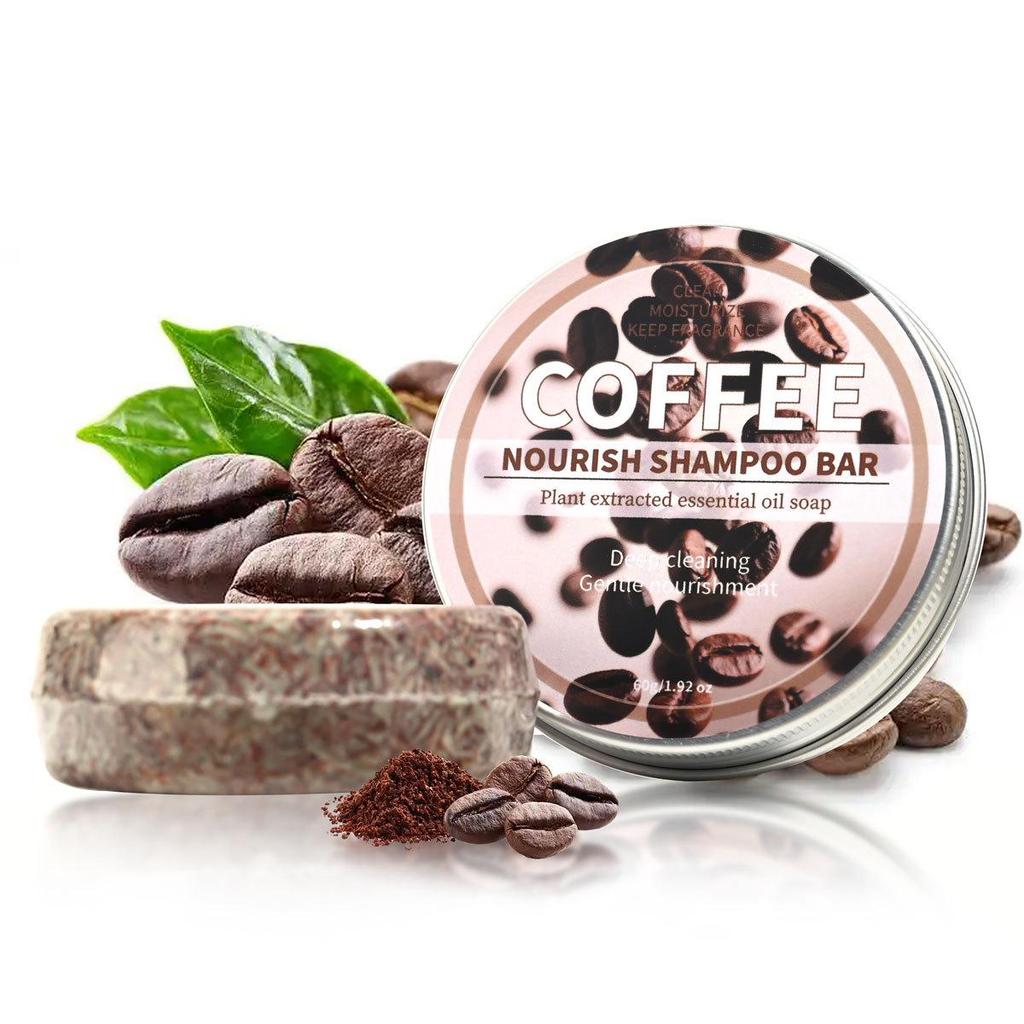 Kokosnuss & He Shou Wu Ginseng Bambuskohle Shampoo-Seife mit ätherischen Ölen & Zypressenblatt