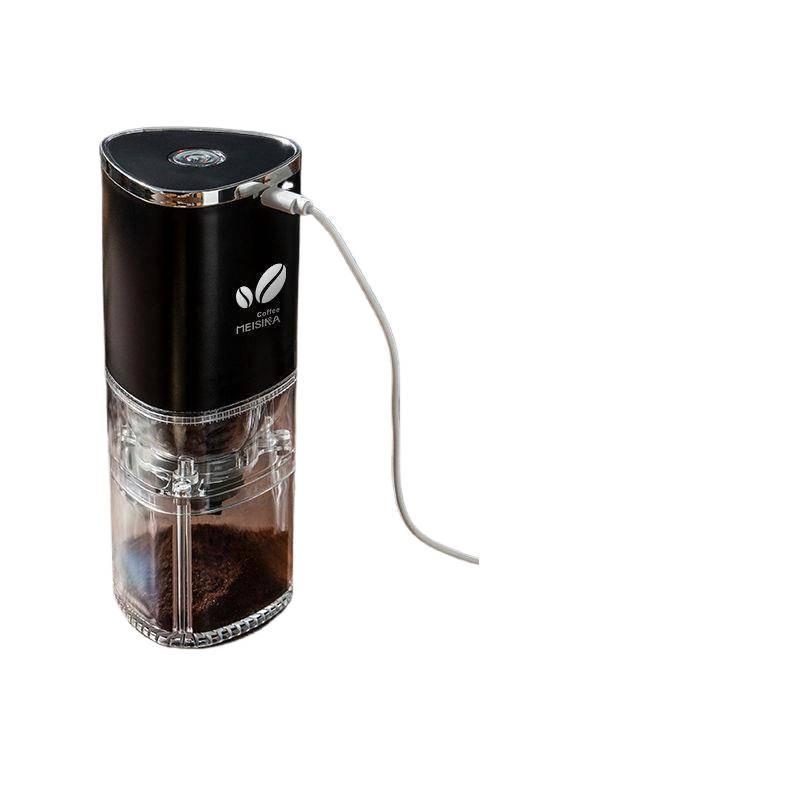 Electric Coffee Bean Grinder - Portable Hand-Crank Coffee Maker, Small Automatic & Household Use