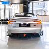 Upgrade your Tesla Model 3 P with CMST carbon fiber front lip with lights, rear lip, air intakes, and side skirts.