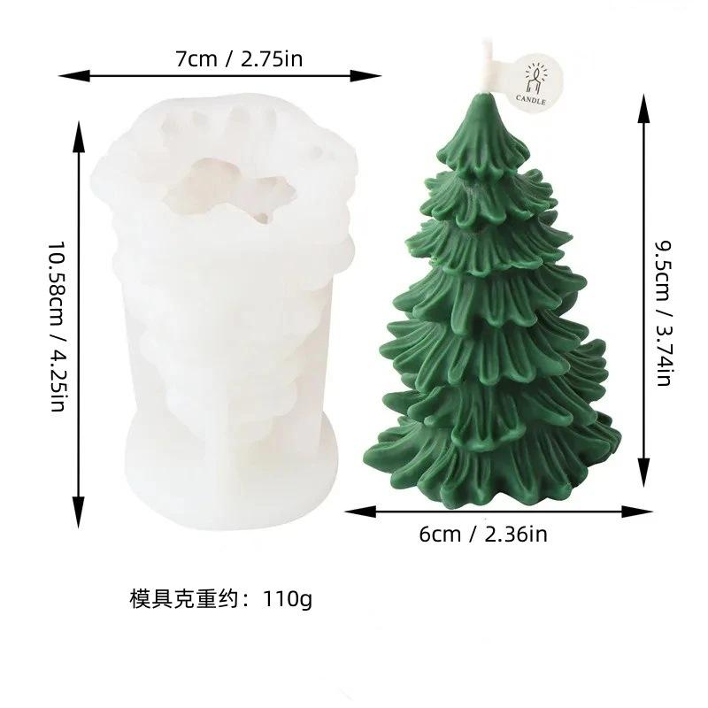 DIY Silicone Mold Decoration Ornament For Christmas Tree Candles