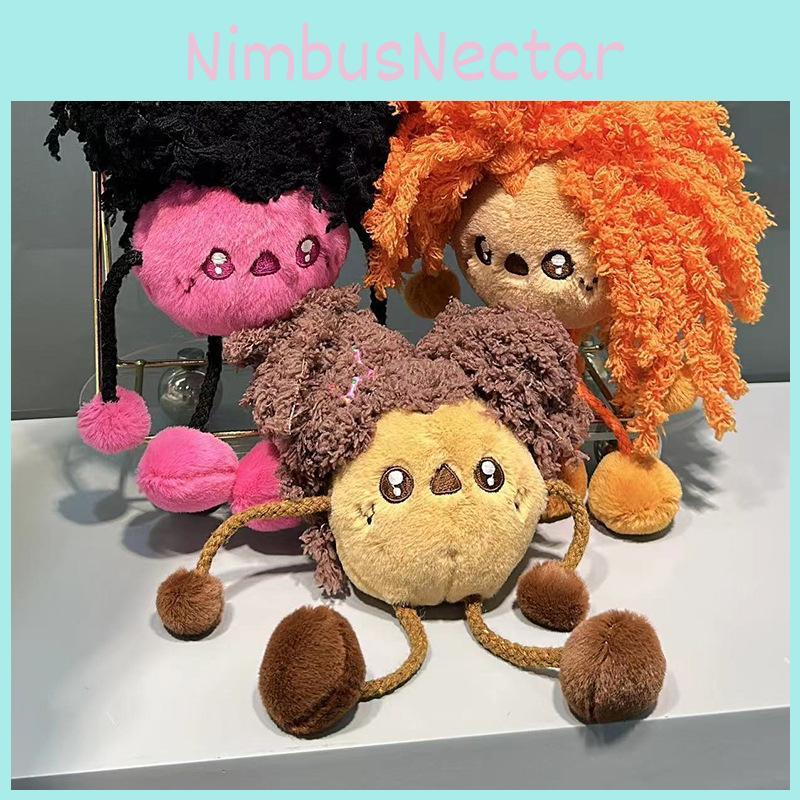 Quirky Colorful Potato Girl Plush Keychain Trendy Unique Design For Keychains