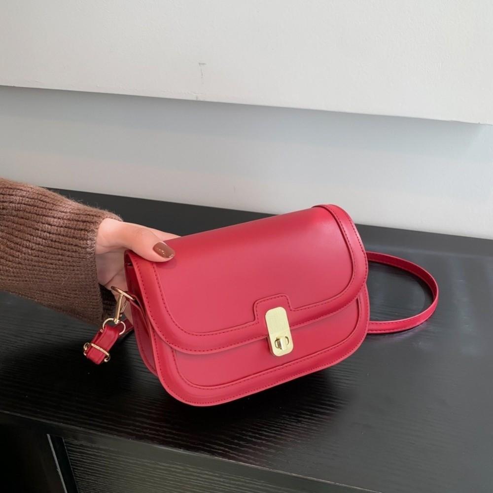 Texture Crossbody Bag Square Women Underarm Bag Casual PU Leather Shoulder Bag  Travel