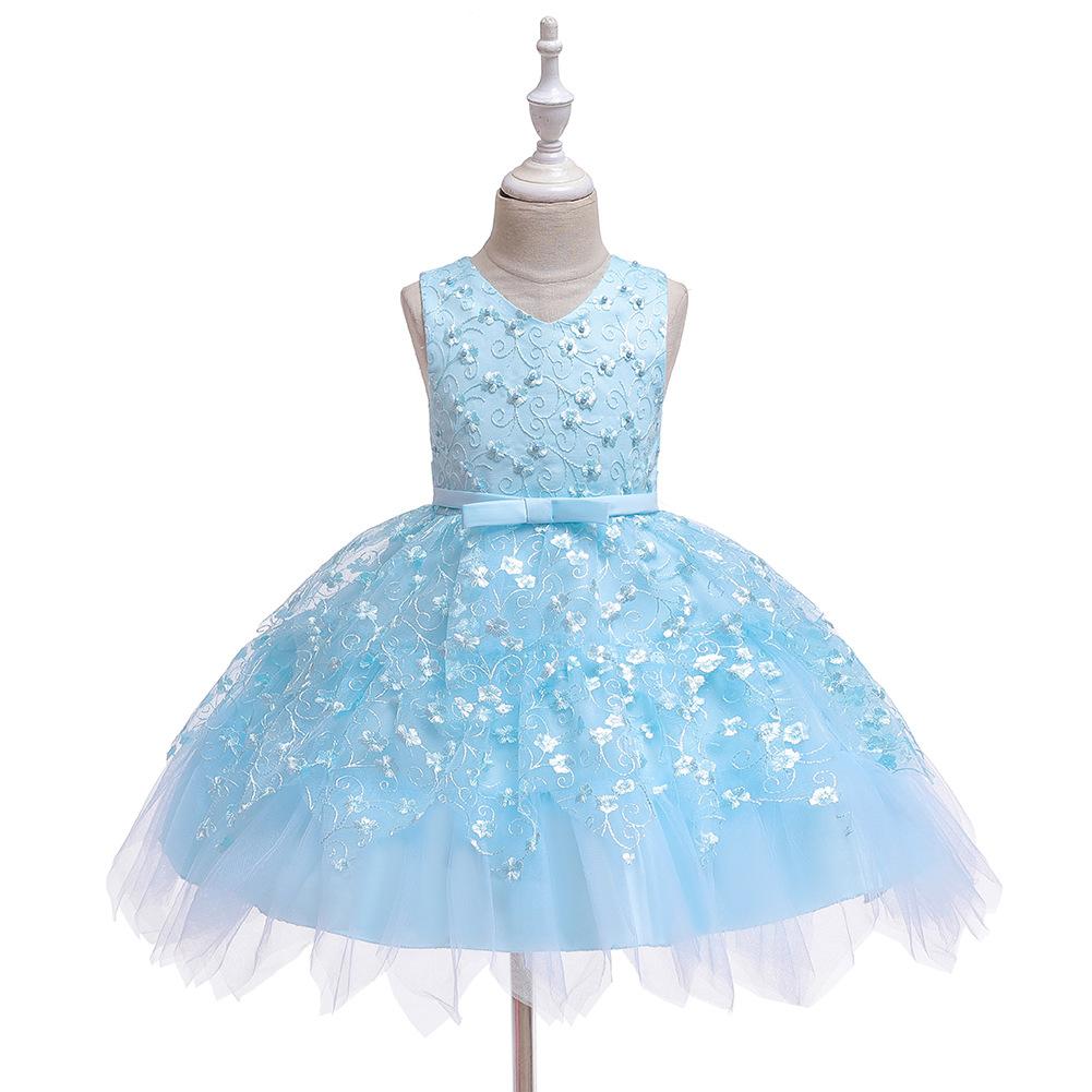 New Baby Girls' Birthday Princess Dress Tutu Dress for Toddler Girls, Kindergarten Dresses