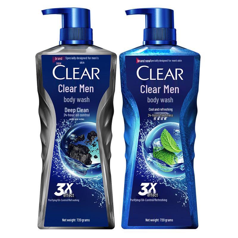 CLEAR Men s Deep Cleanse & Cool Refresh Shower Gel