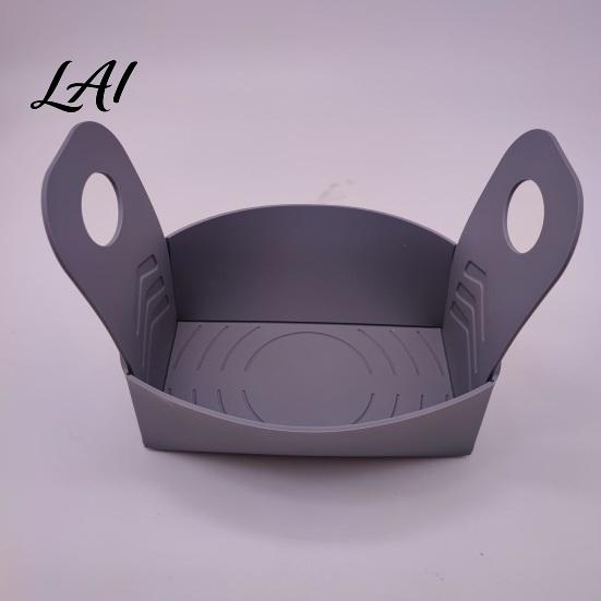 Reusable Dough Kneading Mat with Scales Sourdough Baking Handles Non-stick Heat Resistant Transfer for Oven Silicone Basket Bread Toast Foldable