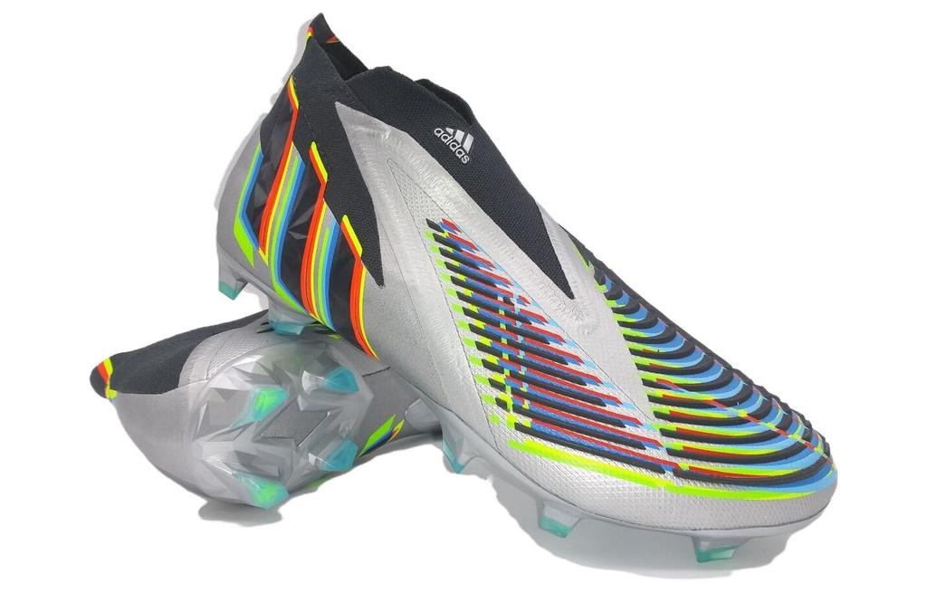 adidas Predator Edge+ FG 'Silver Metallic Black' HR1560