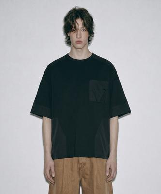 ZENSAI Multi-Woven Patch T-Shirt Black
