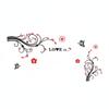 3D Acrylic Wall Decal Easy to Apply Floral Vine Wall Sticker Botanical Vine Decal Removable Home Decor Peel and Stick