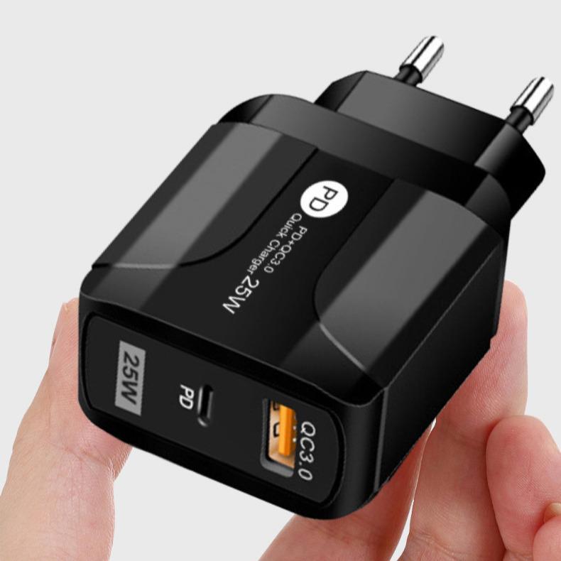 PD33WQC3.0 GaN Fast Charging 65W Multi-Port Charger, 9V/12V EU Standard