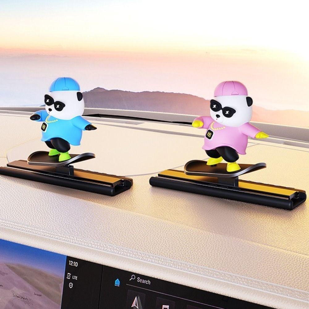 Sliding Skateboard Bear Car Temporary Parking Sign Car Parking Card Plate  Accessory