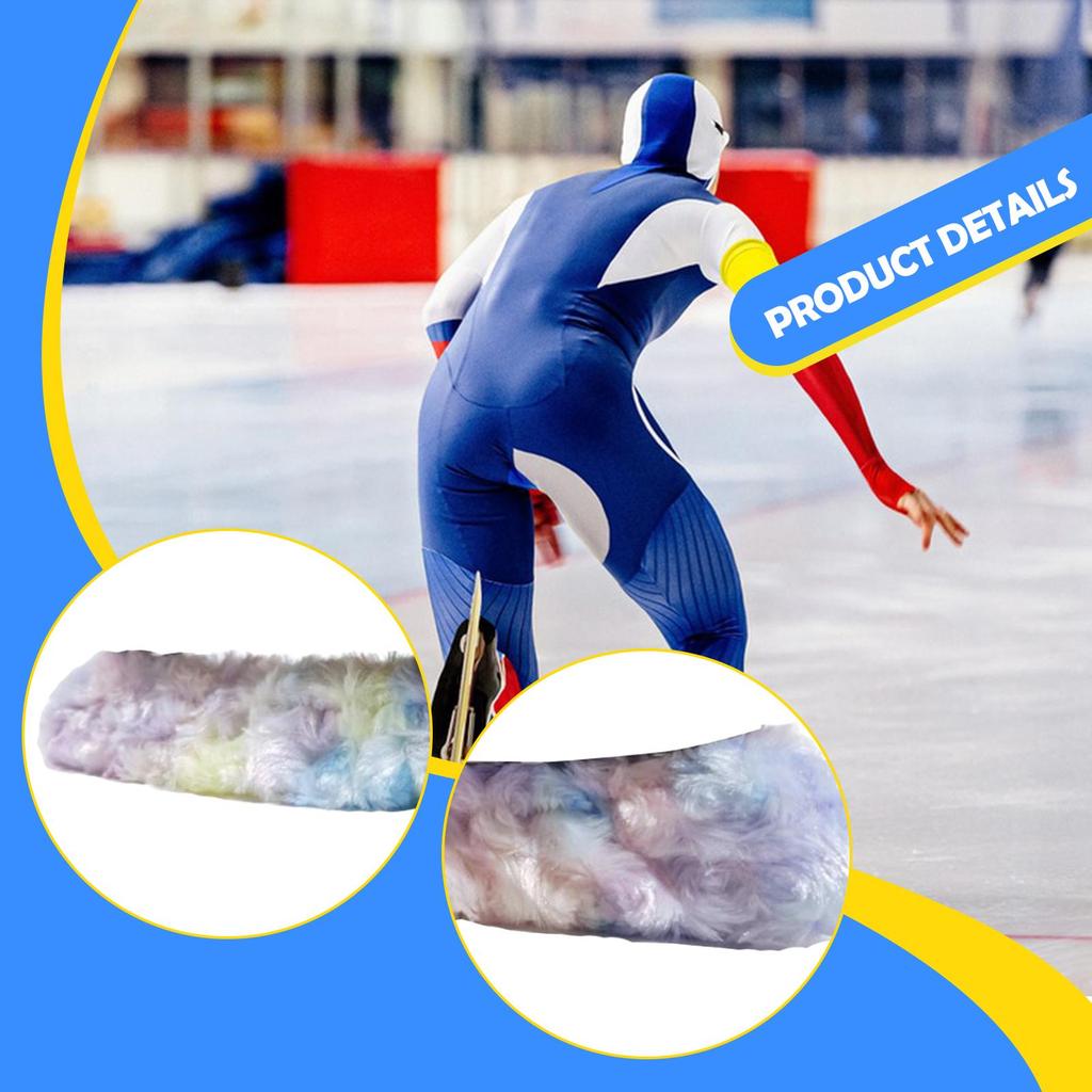 Ice Skate Blade Covers, Comfort Soft Hockey Soakers, Skating Blade Guards Protector for Youth Adults Ice Skates Figure Skating
